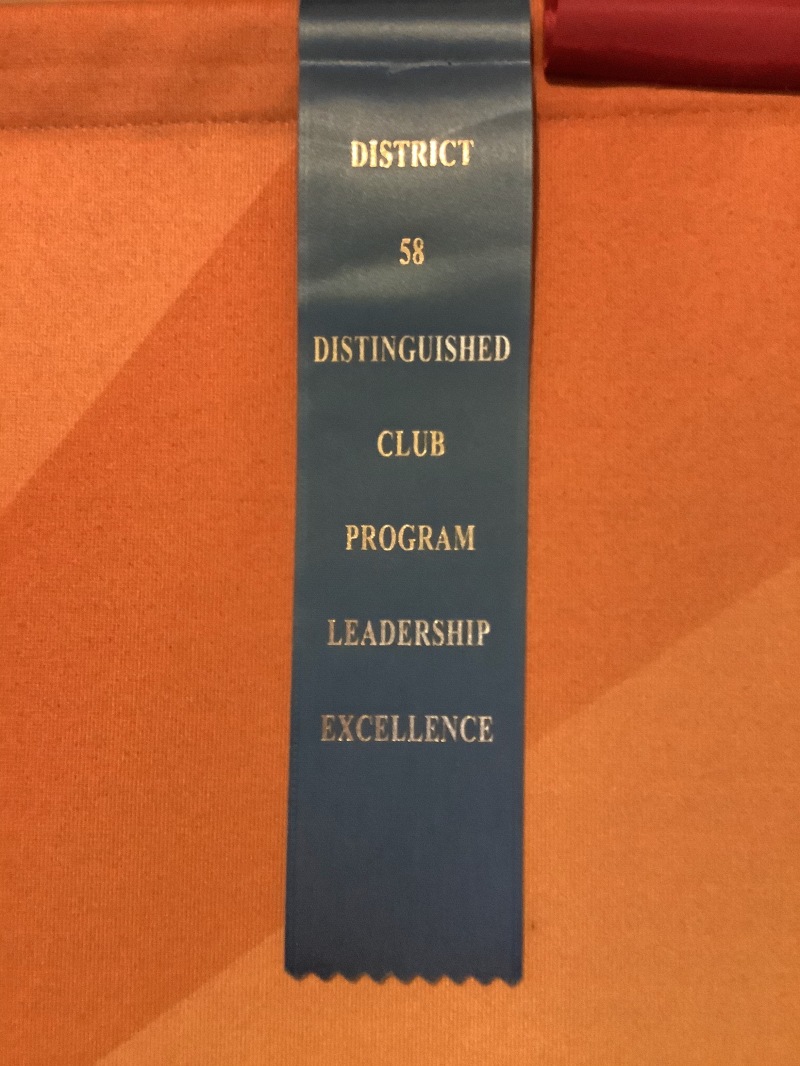 Speaking Out was recognized by the District for its excellence